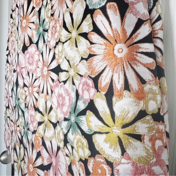 Banana Republic Brocade Iridescent multicolor Floral Dress with Pockets - Picture 13 of 17